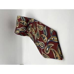 Christian Dior Men's Paisley Pattern Silk Tie